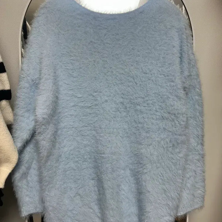 [BUNJANG] Oversized Angora Knit Top / 오버핏 앙고라니트티