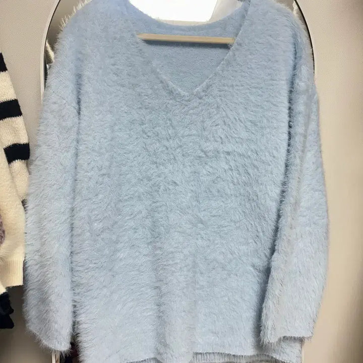 [BUNJANG] Oversized Angora Knit Top / 오버핏 앙고라니트티