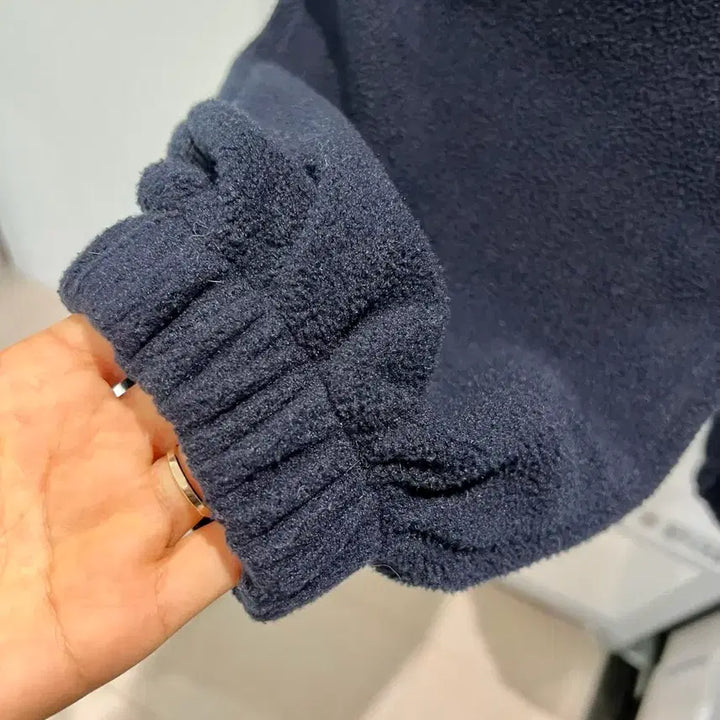 [BUNJANG] Color Block Fleece Hoodie & Pants Set / 후리스/플리스 배색 후드티 & 바지 세트(Free사이즈)