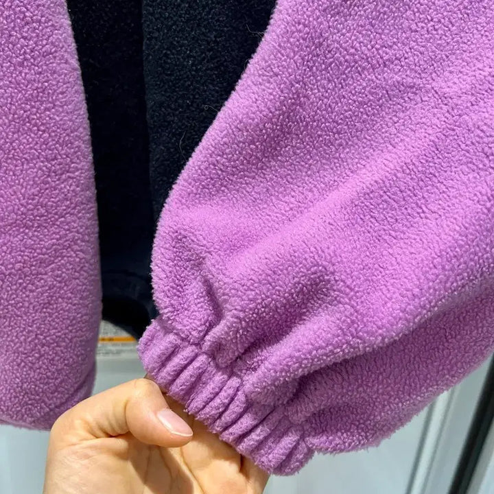 [BUNJANG] Color Block Fleece Hoodie & Pants Set / 후리스/플리스 배색 후드티 & 바지 세트(Free사이즈)