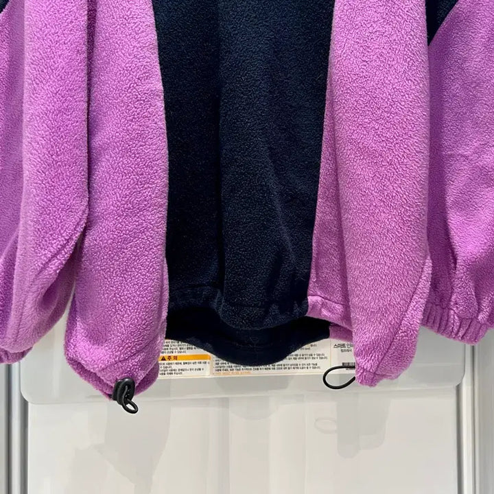 [BUNJANG] Color Block Fleece Hoodie & Pants Set / 후리스/플리스 배색 후드티 & 바지 세트(Free사이즈)