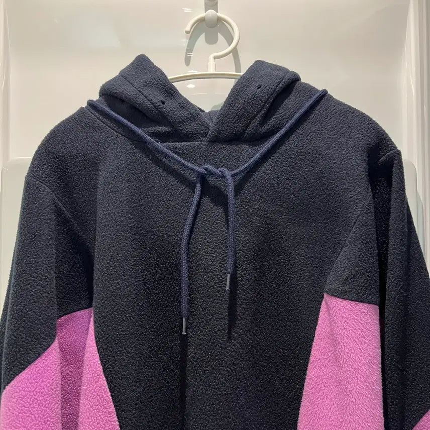 [BUNJANG] Color Block Fleece Hoodie & Pants Set / 후리스/플리스 배색 후드티 & 바지 세트(Free사이즈)