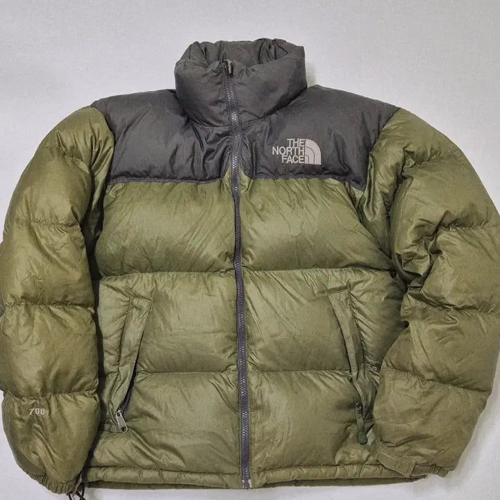 [BUNJANG] The North Face 700 Olive Nuptse Goose Down Puffer Jacket / (S/90) 노스페이스 구형 700 올리브 골드원코리아 눕시 구스 패딩