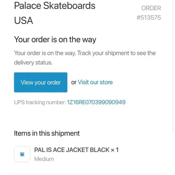 [BUNJANG] Palace Ace Windbreaker Jacket / 팔라스 pal is ace 바람막이  m사이즈