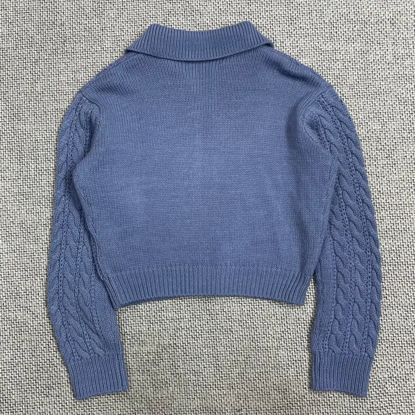 [BUNJANG] 8 Seconds Cable Knit Zip-Up Jacket / [여성상의] 에잇세컨즈 카라 꽈배기 니트 집업 자켓