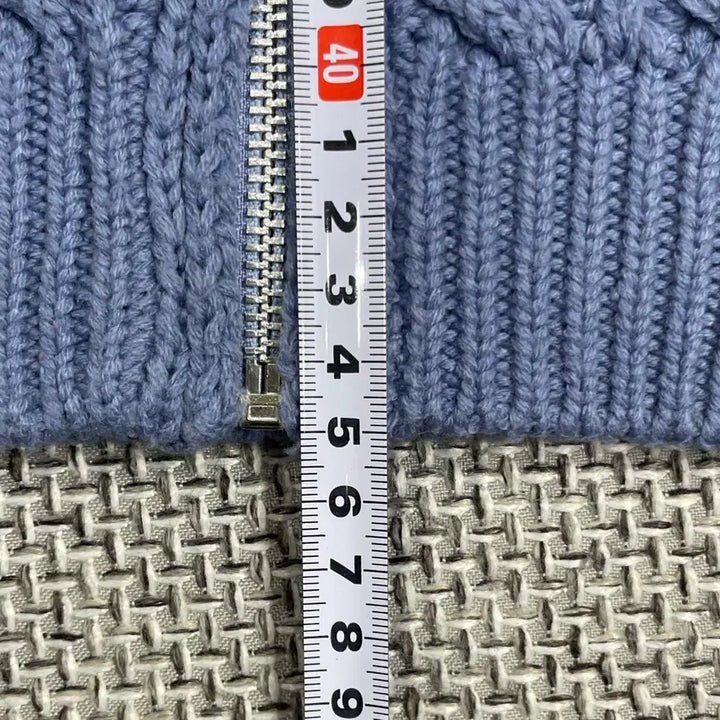 [BUNJANG] 8 Seconds Cable Knit Zip-Up Jacket / [여성상의] 에잇세컨즈 카라 꽈배기 니트 집업 자켓