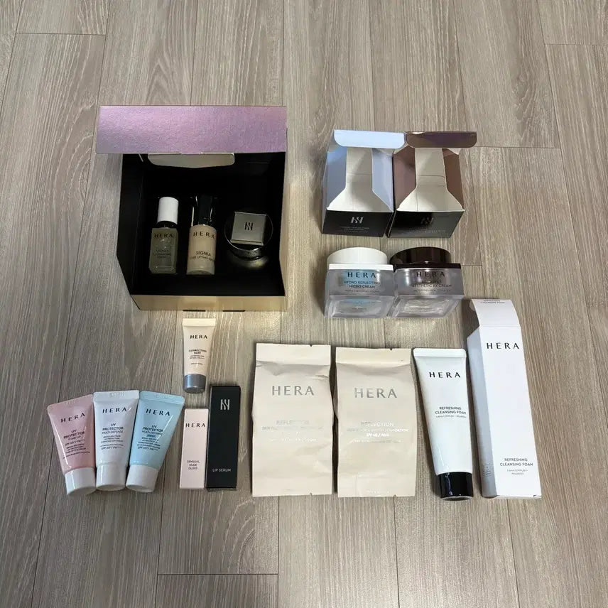 [BUNJANG] Bundle Set Hera Age Away Cream & Mini Cushion / 일괄)헤라 미니쿠션2개,에이지 어웨이 크림,키트 등 일괄