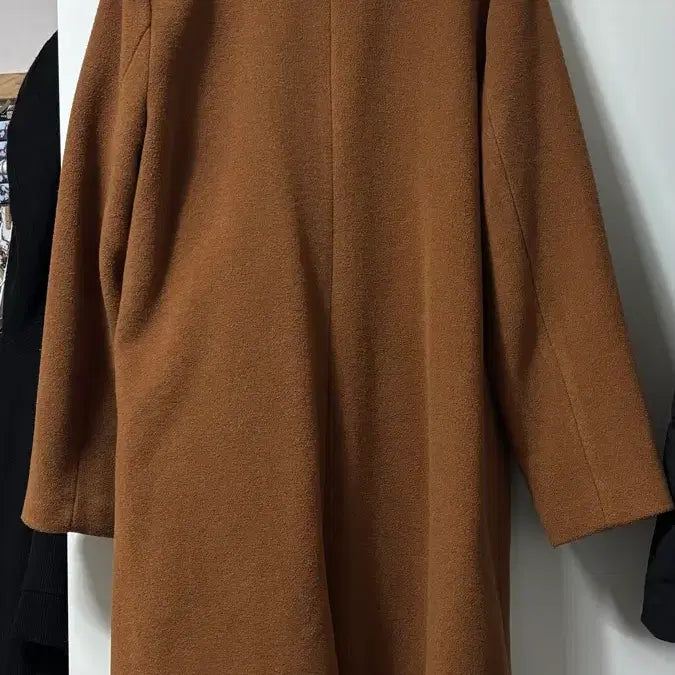 [SOLD OUT] [세탁완료] 여성 브라운 갈색 롱코트 누빔코트 겨울 가을 코트
