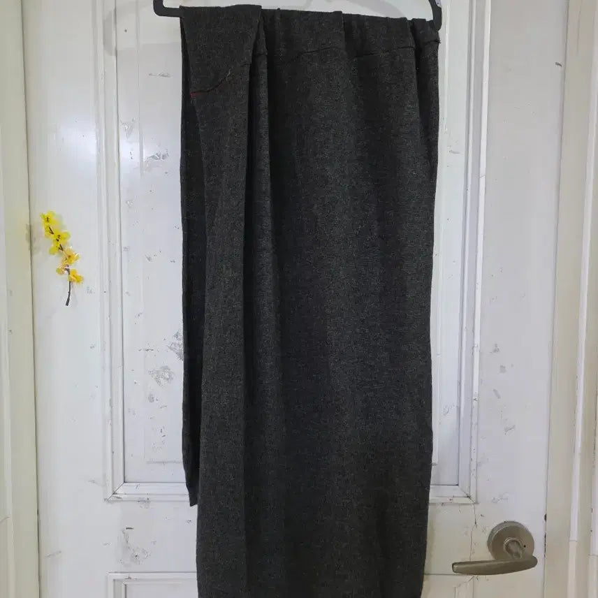 [BUNJANG] Wool Knit Scarf / 넓은 긴  울  니트  머플러   새상품   8000  먹색ㅣ