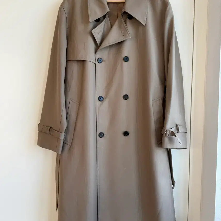 [BUNJANG] MMGL Beige Trench Coat / [급매] MMGL 베이지 트렌치 코트 (4)