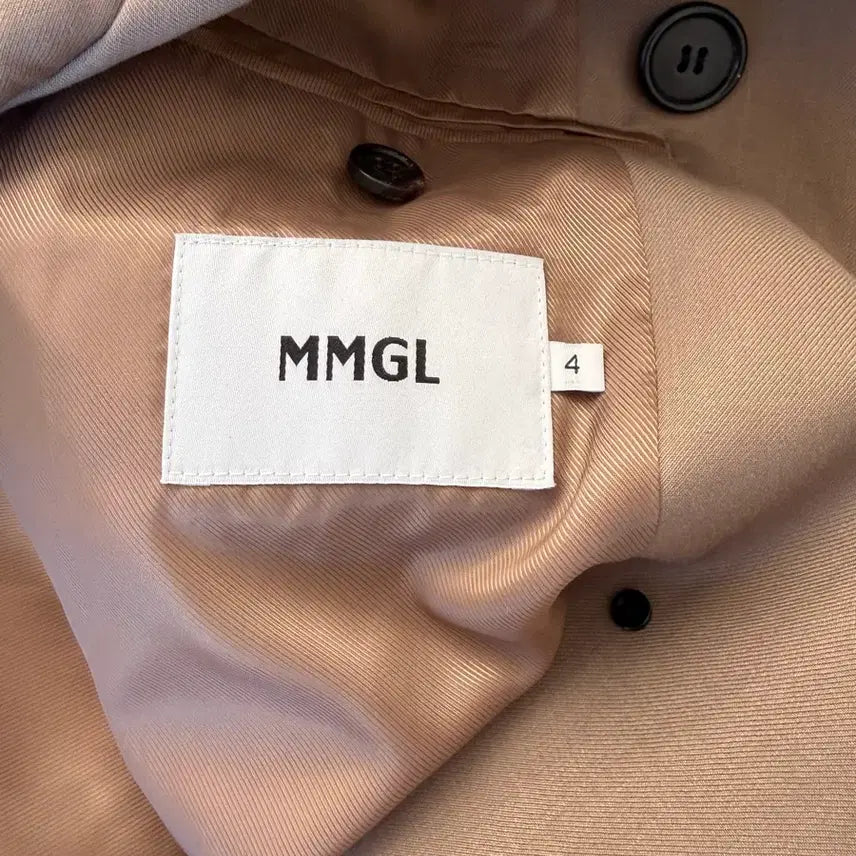 [BUNJANG] MMGL Beige Trench Coat / [급매] MMGL 베이지 트렌치 코트 (4)