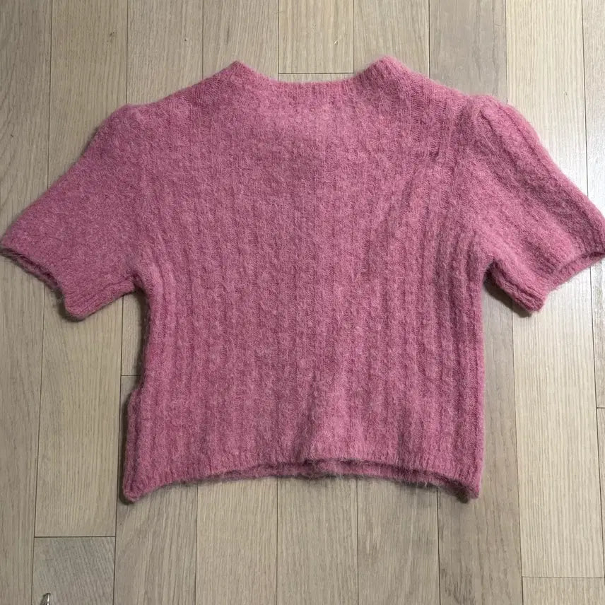 [BUNJANG] Tach Clothing Knit Short Sleeve Top / Tach - 타치 클로딩 니트 반팔 탑 S (단추 포인트 탑,가디건 아님