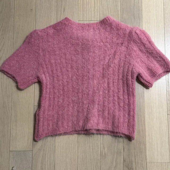 [BUNJANG] Tach Clothing Knit Short Sleeve Top / Tach - 타치 클로딩 니트 반팔 탑 S (단추 포인트 탑,가디건 아님