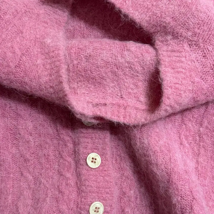 [BUNJANG] Tach Clothing Knit Short Sleeve Top / Tach - 타치 클로딩 니트 반팔 탑 S (단추 포인트 탑,가디건 아님