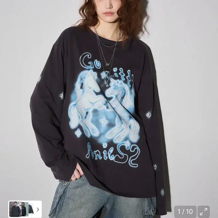 [SOLD OUT] 이이이알알알 EEERRR 말의 해 그래픽 롱슬리브 M