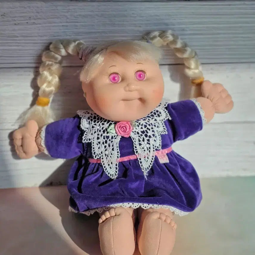 [SOLD OUT] 빈티지 벨벳드레스 양배추 인형