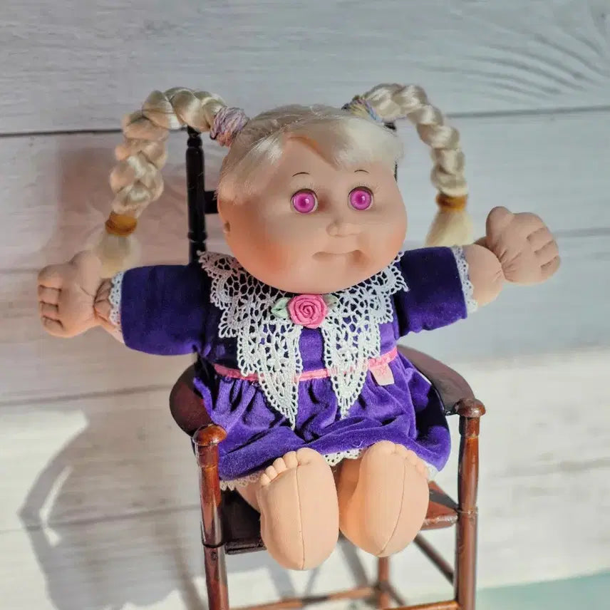 [SOLD OUT] 빈티지 벨벳드레스 양배추 인형