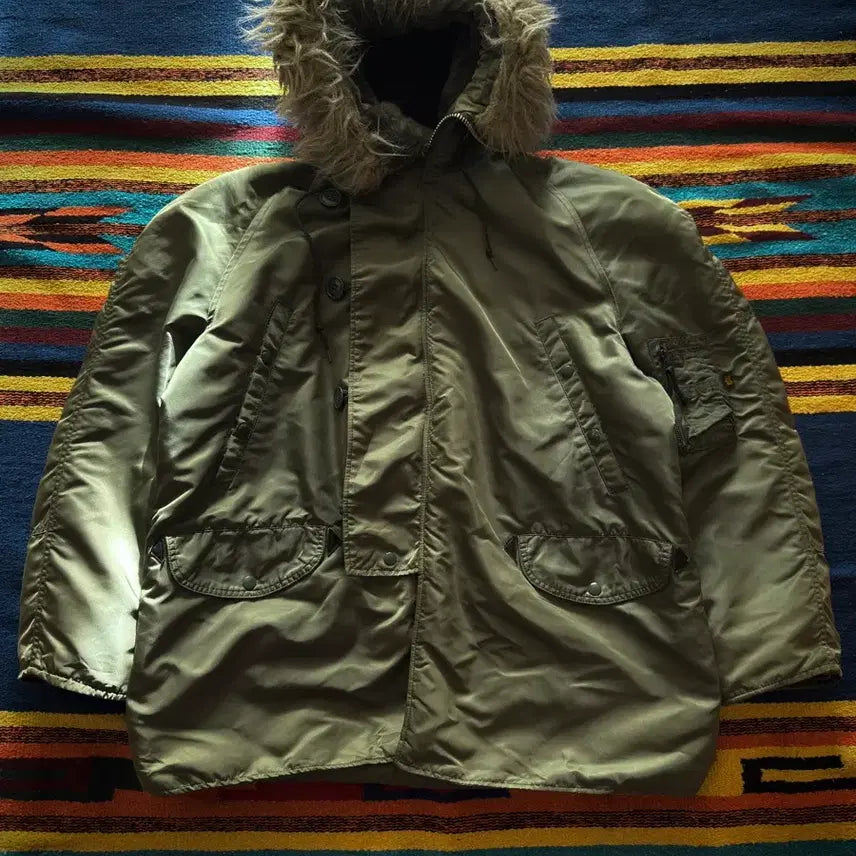 [BUNJANG] Alpha Industries N-3B Flight Parka / 90s USA 알파인더스트리 N-3B  Flight parka