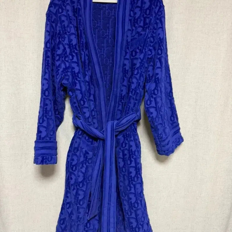 [BUNJANG] Dior Blue Oblique Robe / 디올 블루 오블리크 로브 가운
