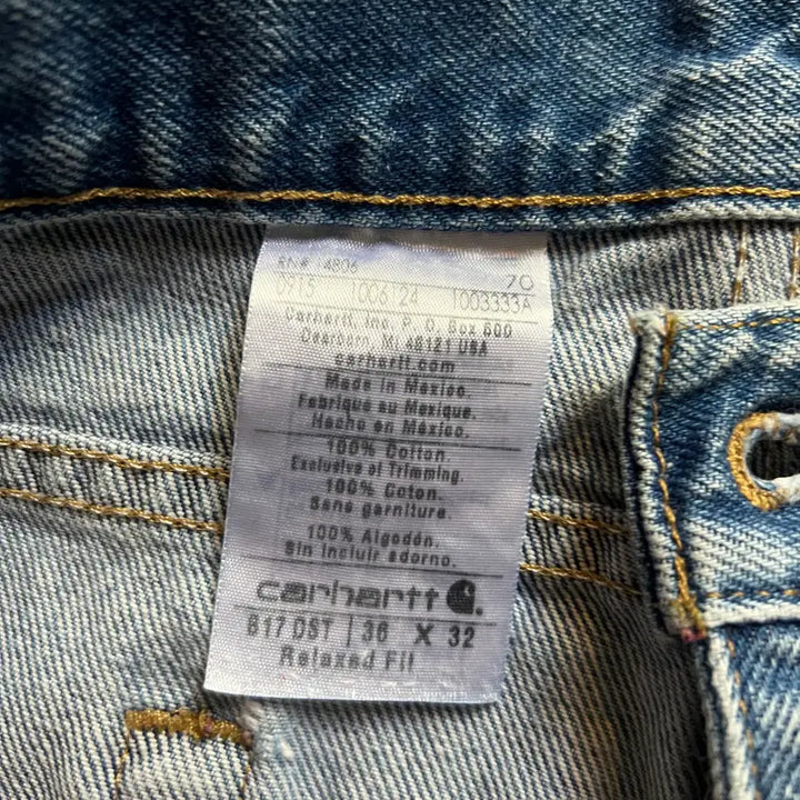 [BUNJANG] Carhartt USA Vintage Painting Work Denim Pants / [36]칼하트 USA 빈티지 페인팅 워크 데님 팬츠