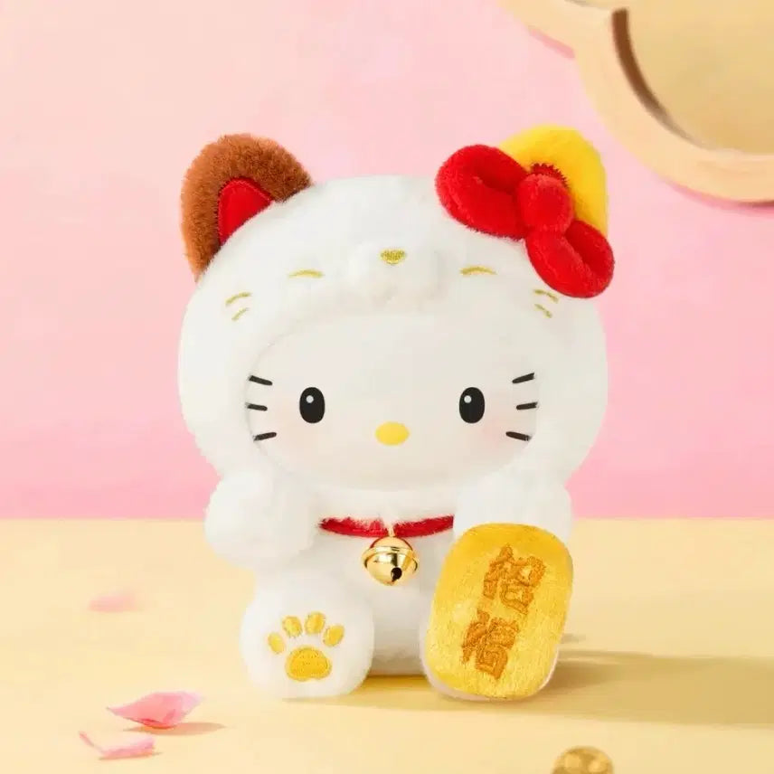 [BUNJANG] Sanrio Retro Cat Plushie Keyring / 산리오 헬로키티 쿠로미 마이멜로디 폼폼푸린 한교동 포챠코 복고양이 인형