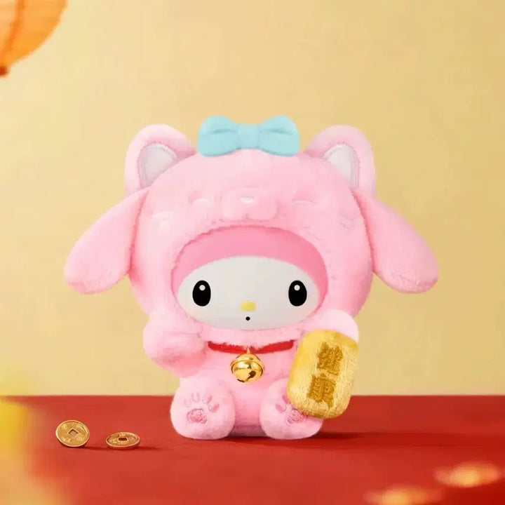 [BUNJANG] Sanrio Retro Cat Plushie Keyring / 산리오 헬로키티 쿠로미 마이멜로디 폼폼푸린 한교동 포챠코 복고양이 인형
