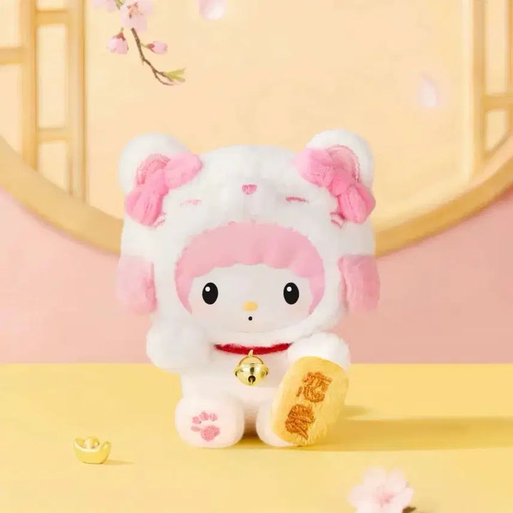 [BUNJANG] Sanrio Retro Cat Plushie Keyring / 산리오 헬로키티 쿠로미 마이멜로디 폼폼푸린 한교동 포챠코 복고양이 인형