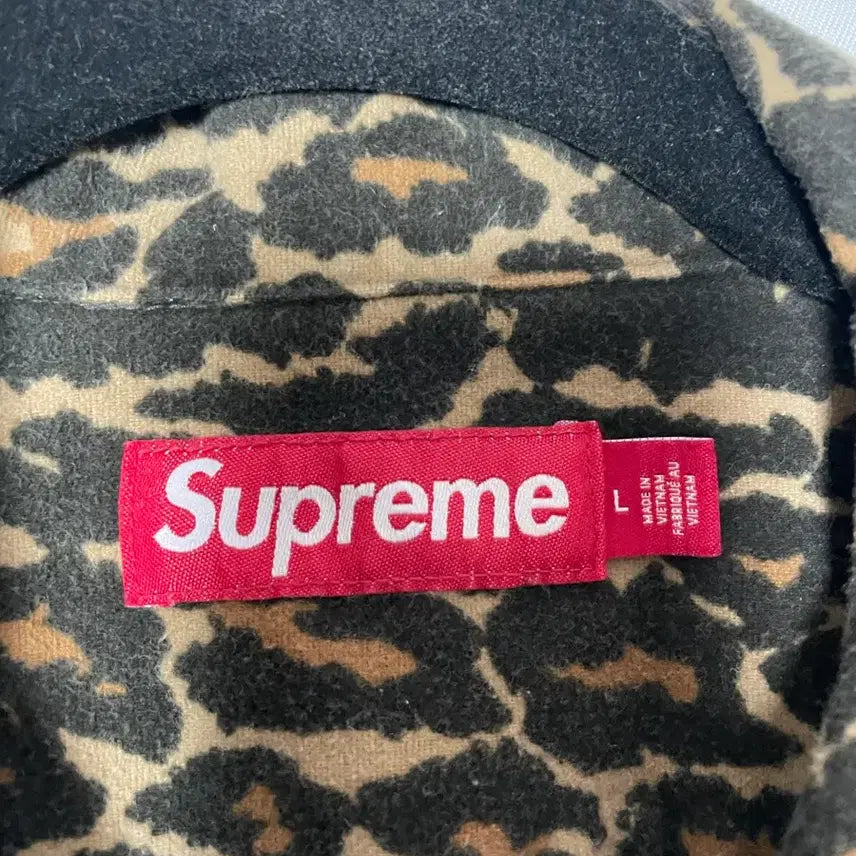 [BUNJANG] Supreme Pajama Shirt Leopard L / 슈프림 플란넬 파자마 셔츠 레오파드 L