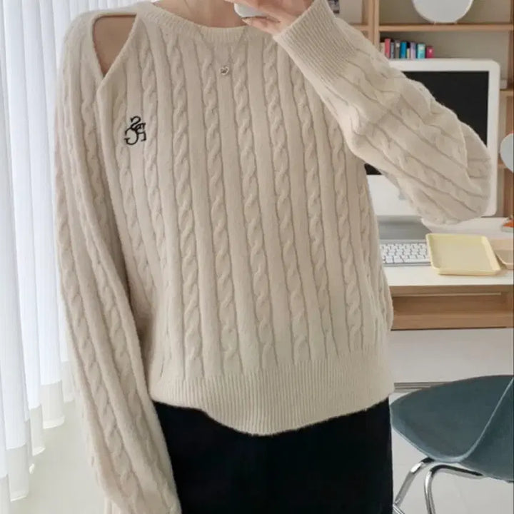 [BUNJANG] Split Knit Top / 트임니트
