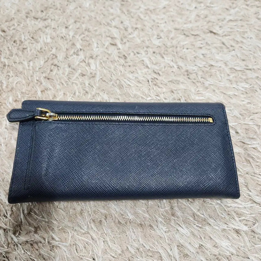 [BUNJANG] Prada Saffiano Navy Long Wallet / (빈티지박스)프라다 정품 사피아노 네이비색 장지갑
