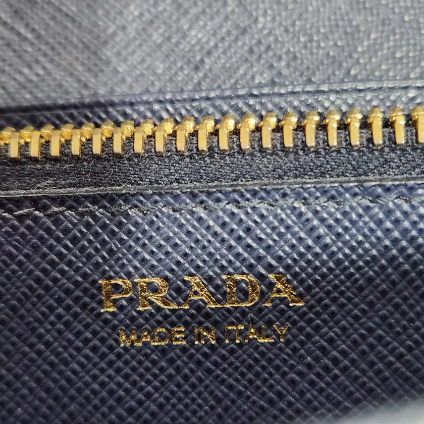 [BUNJANG] Prada Saffiano Navy Long Wallet / (빈티지박스)프라다 정품 사피아노 네이비색 장지갑