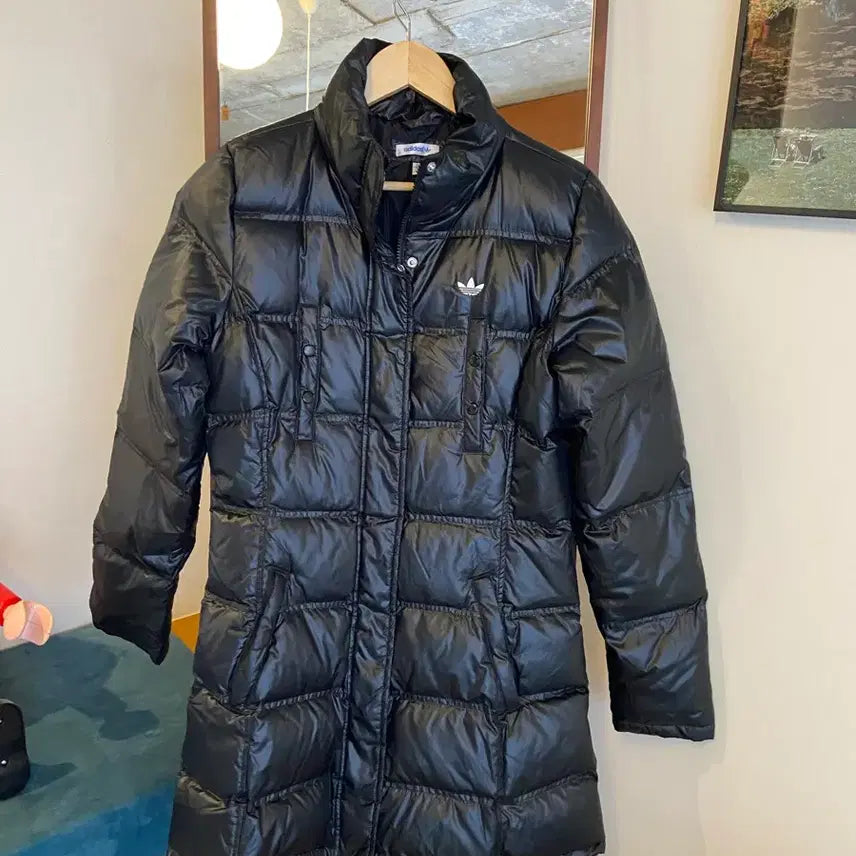 [BUNJANG] Adidas Women's Long Padded Jacket / 아디다스 유광 여성 롱패딩