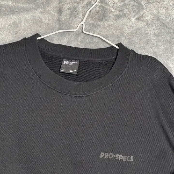 [BUNJANG] Prospecs Oversized Black Sweatshirt / 프로스펙스 맨투만 오버핏 블랙 스웨트셔츠