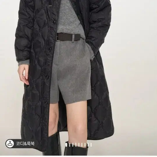 [BUNJANG] 24Time Quilted Goose Down Long Padded Coat / 24타임 퀼팅 구스다운 롱패딩 블랙