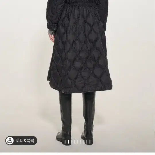 [BUNJANG] 24Time Quilted Goose Down Long Padded Coat / 24타임 퀼팅 구스다운 롱패딩 블랙