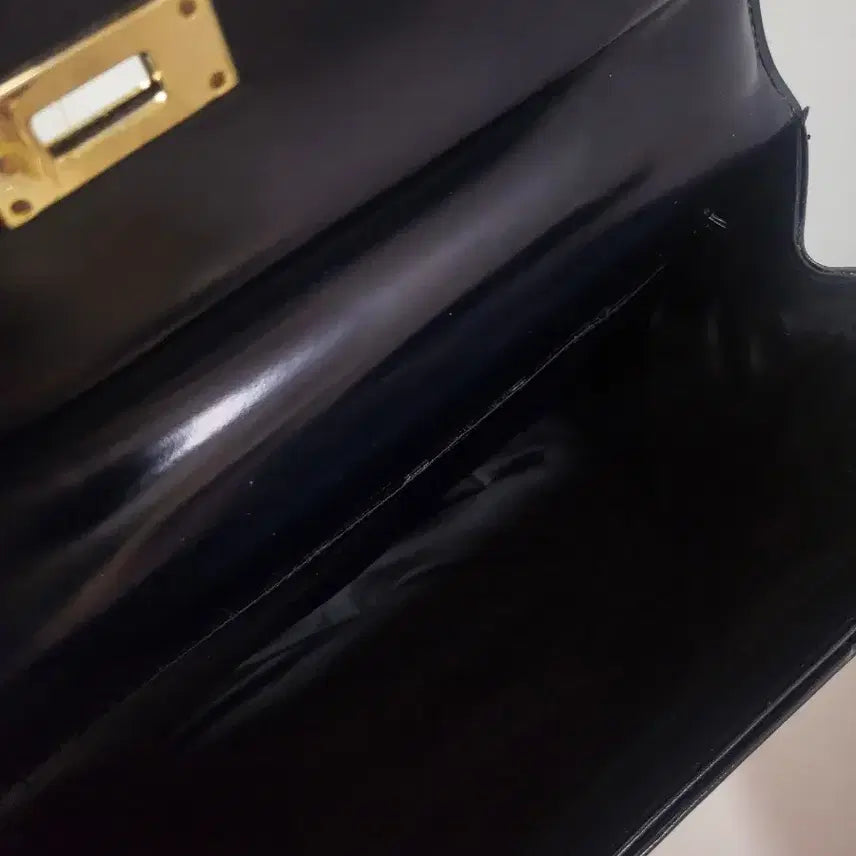 [BUNJANG] Navy Leather Tote Bag / 네이비 소가죽 토트백