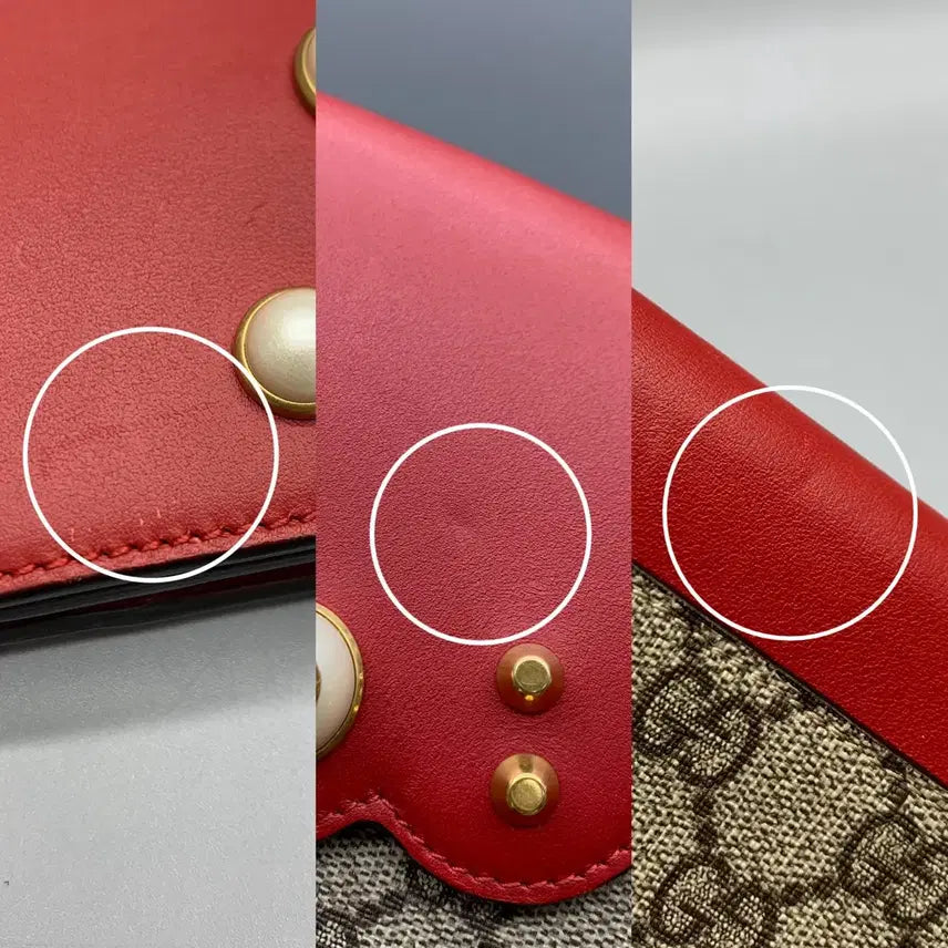 [BUNJANG] Gucci GG Supreme Pearl Clutch Bag 431476 / 257001323 구찌 GG 수프림 진주 클러치백 431476