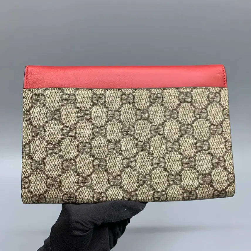 [BUNJANG] Gucci GG Supreme Pearl Clutch Bag 431476 / 257001323 구찌 GG 수프림 진주 클러치백 431476
