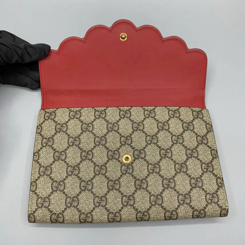 [BUNJANG] Gucci GG Supreme Pearl Clutch Bag 431476 / 257001323 구찌 GG 수프림 진주 클러치백 431476
