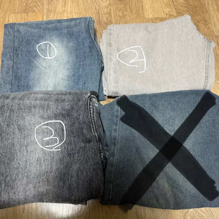 [BUNJANG] XL Denim Jeans Bundle Set / (일괄)빅사이즈 청바지 모음 흑청 진청 그레이청 워싱 데님 팬츠 xl