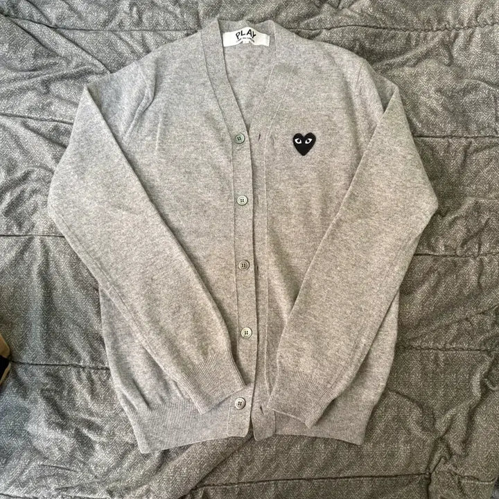 [BUNJANG] Comme des Garcons Heart Cardigan L / 꼼데가르송 하트 가디건 L 국내백화점 정발