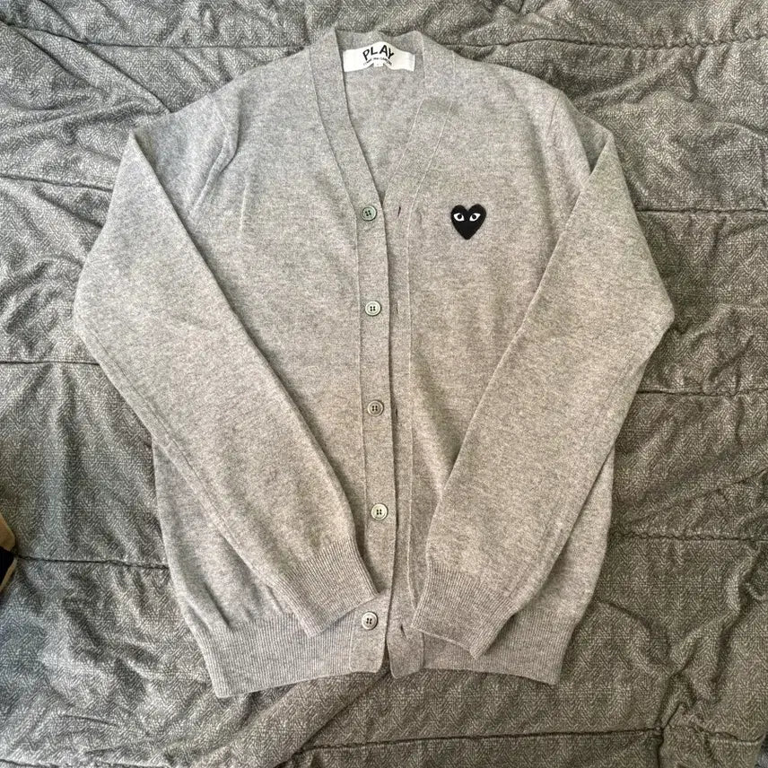 [BUNJANG] Comme des Garcons Heart Cardigan L / 꼼데가르송 하트 가디건 L 국내백화점 정발