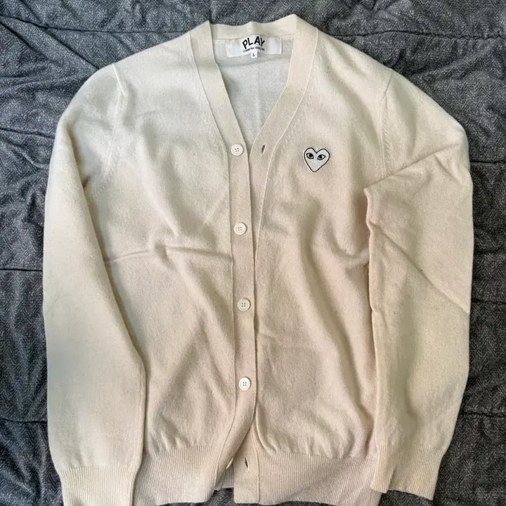 [BUNJANG] Comme des Garcons Heart Cardigan L / 꼼데가르송 하트 가디건 L 국내백화점 정발