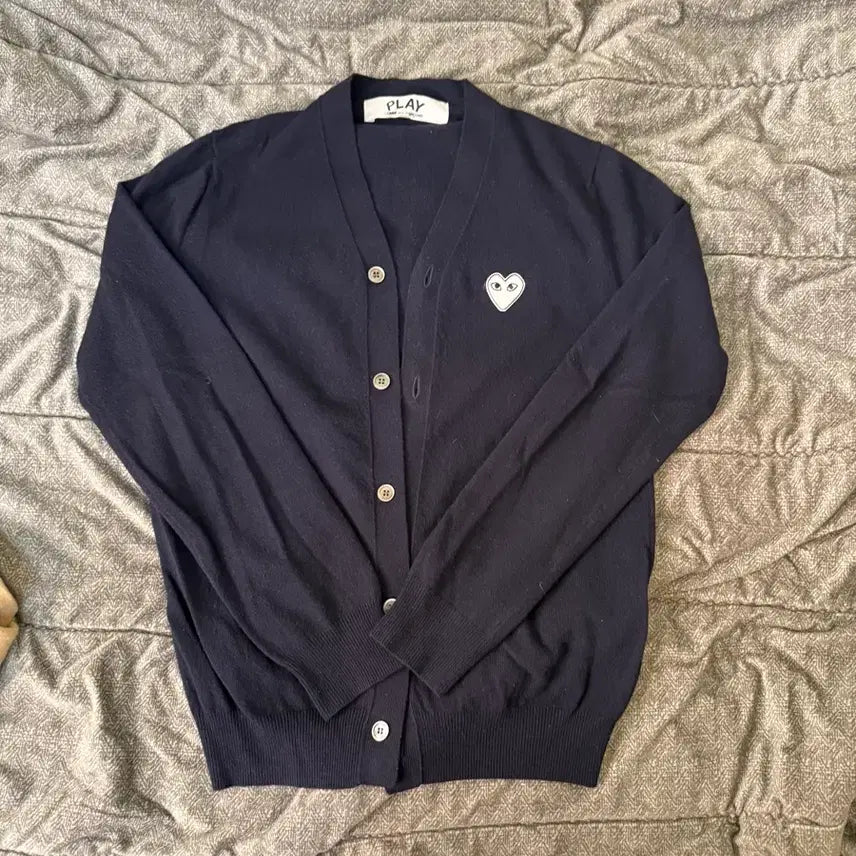 [BUNJANG] Comme des Garcons Heart Cardigan L / 꼼데가르송 하트 가디건 L 국내백화점 정발