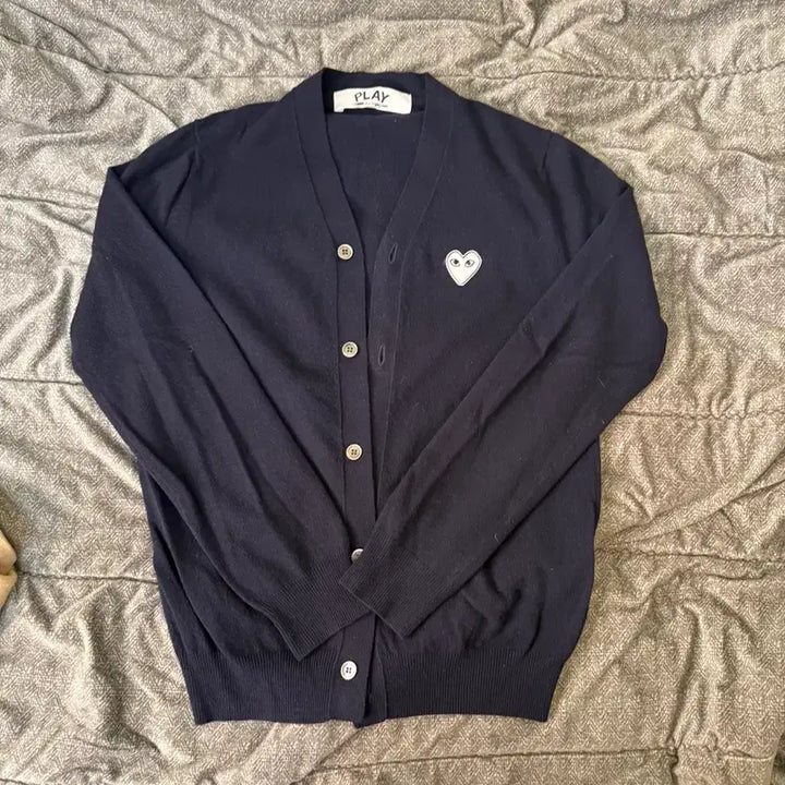 [BUNJANG] Comme des Garcons Heart Cardigan L / 꼼데가르송 하트 가디건 L 국내백화점 정발