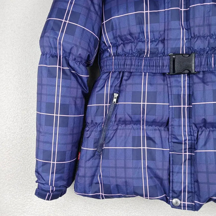 [BUNJANG] Kids Levi's Check Belted Ski Padded Jumper (Size 165) / 키즈 리바이스 체크 벨티드 스키 패딩 점퍼(165)