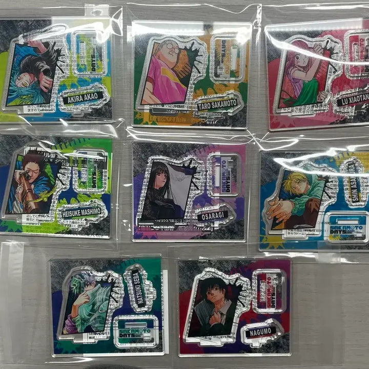 [BUNJANG] Sakamoto Days Nagumo Natsuki Acrylic Figure Bundle Set / 사카모토데이즈 점프샵 피겨 아크릴 8종 일괄 (나구모 나츠키 신