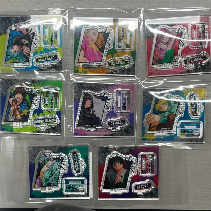 [BUNJANG] Sakamoto Days Nagumo Natsuki Acrylic Figure Bundle Set / 사카모토데이즈 점프샵 피겨 아크릴 8종 일괄 (나구모 나츠키 신