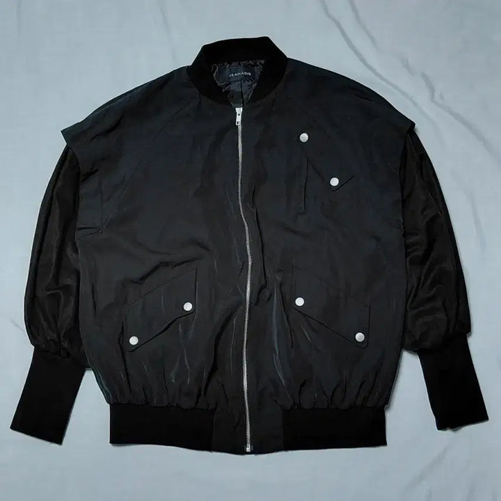 [BUNJANG] JEANASIS Oversized Flight Jacket / [JEANASIS] 지나시스 오버핏 항공 점퍼 (F사이즈/블랙)