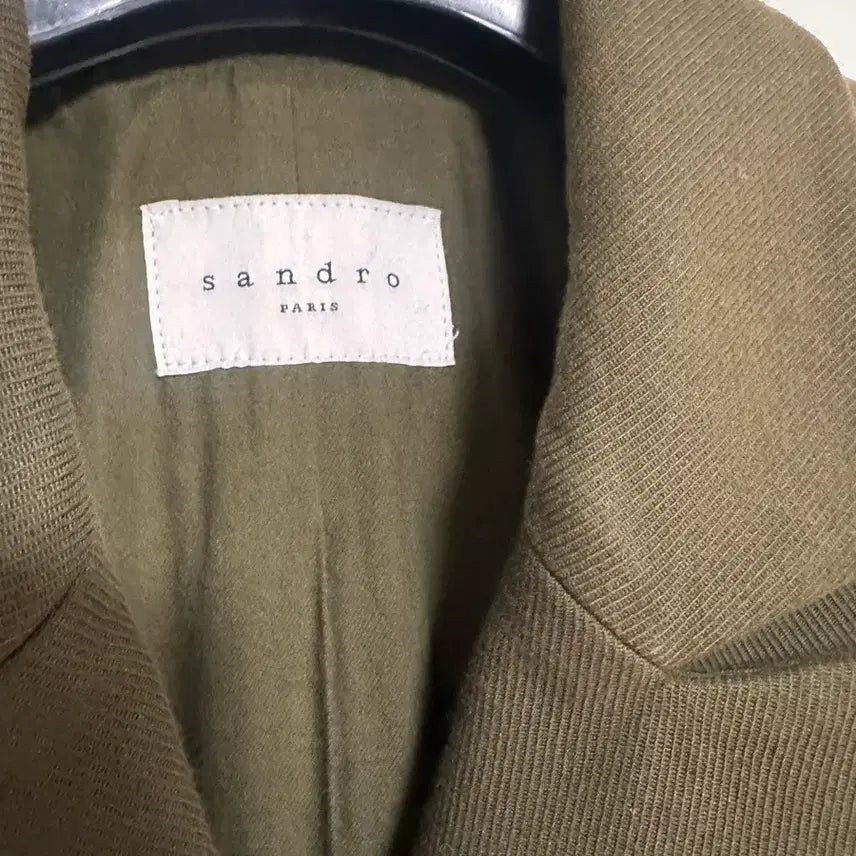 [BUNJANG] Sandro Double Breasted Coat Khaki S / Sandro 더블 브레스트 코트 카키색 S 드라이완료